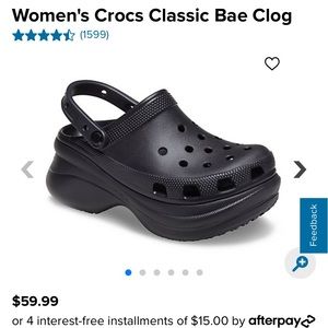 Platform Crocs-Black